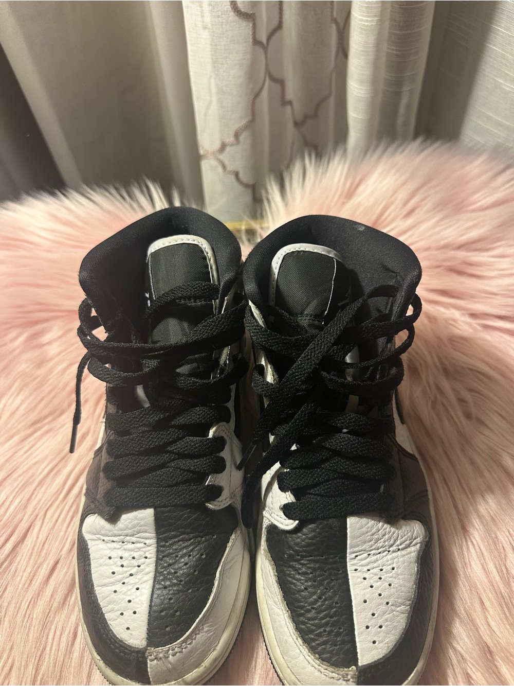 Nike Jordan 1 Mis Split Black And White Women